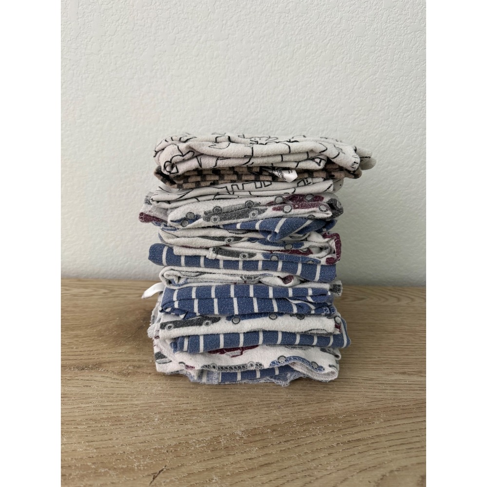 Hudson Baby & Gerber Cotton Receiving Blankets Lot Cars Dino 30x36 13pc